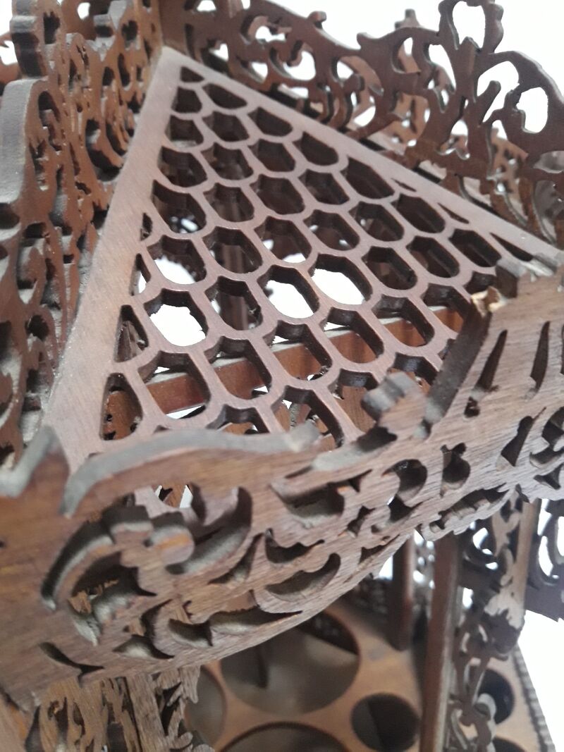 Liquor cellar bandstand wooden cut early XX °