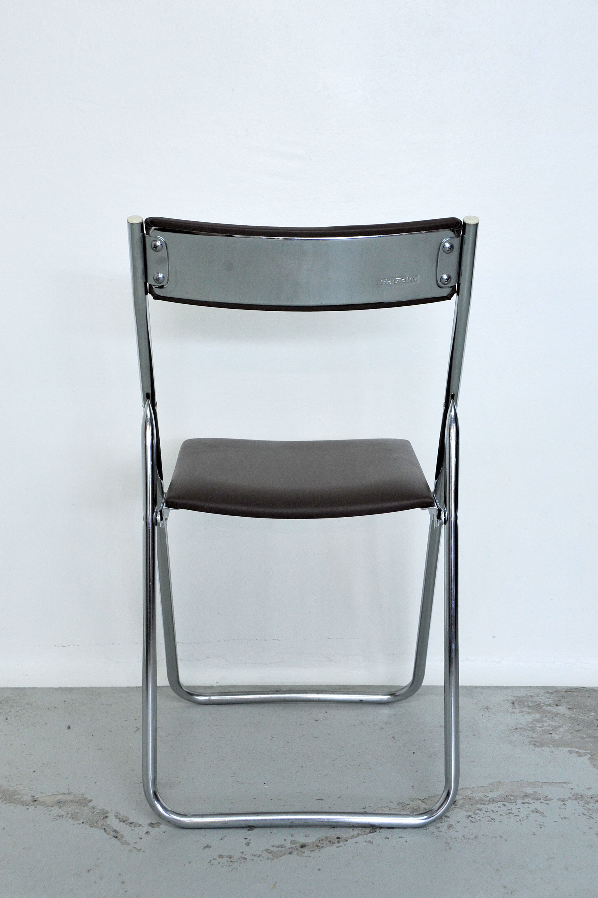 Pair of Houtoku fold chairs, Japan, 70s