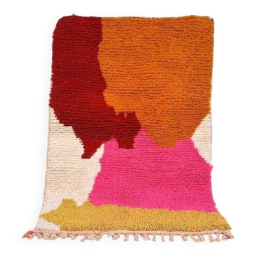 Tapis berbère béni ourain fait main traditionnelle taille 150 x 250 cm