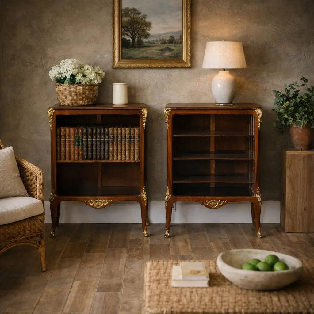 Library and mahogany and bronze shelf Napoleon III - France 19th Century