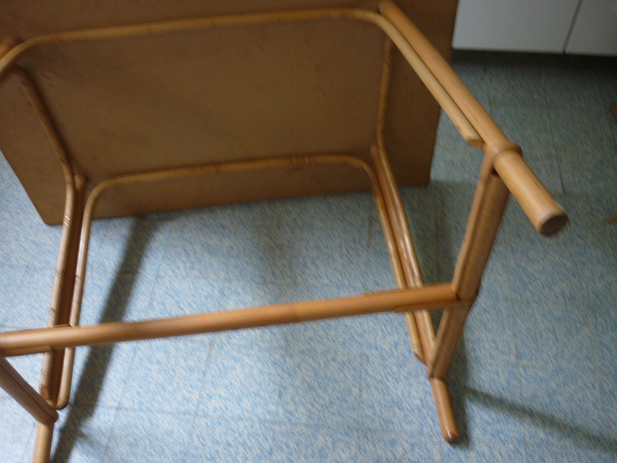 Vintage rattan table