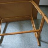 Table en rotin vintage