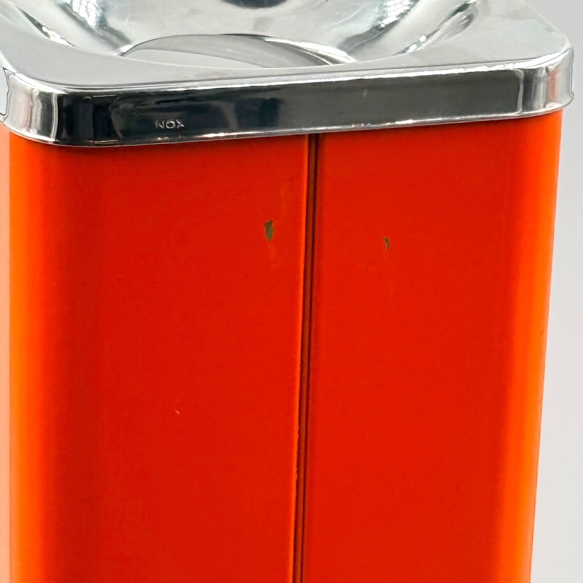 Cendrier sur pied design Giulia Veronesi Ecolight orange Italie années 70