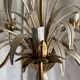 Lustre Leaves and Flowers lacquered and gilded Vintage 1960