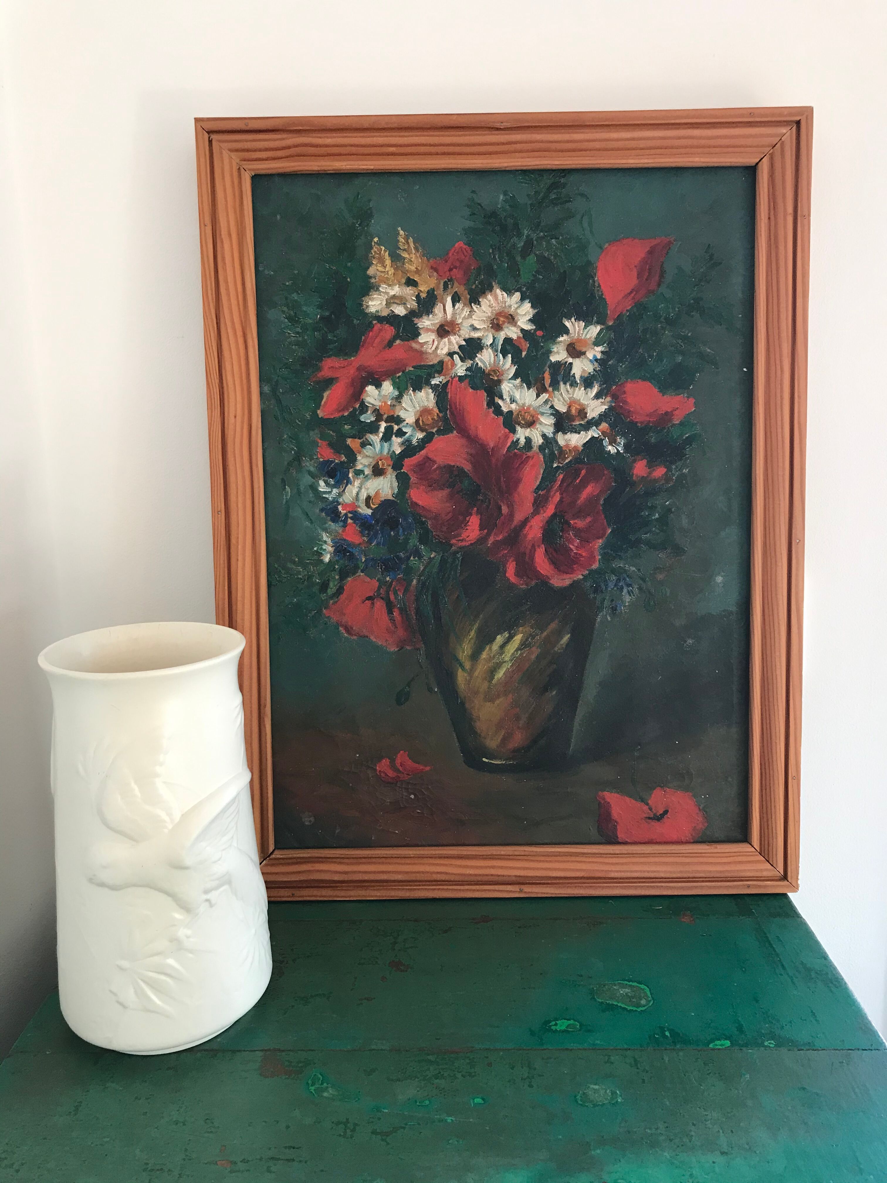 Old scale oil painting