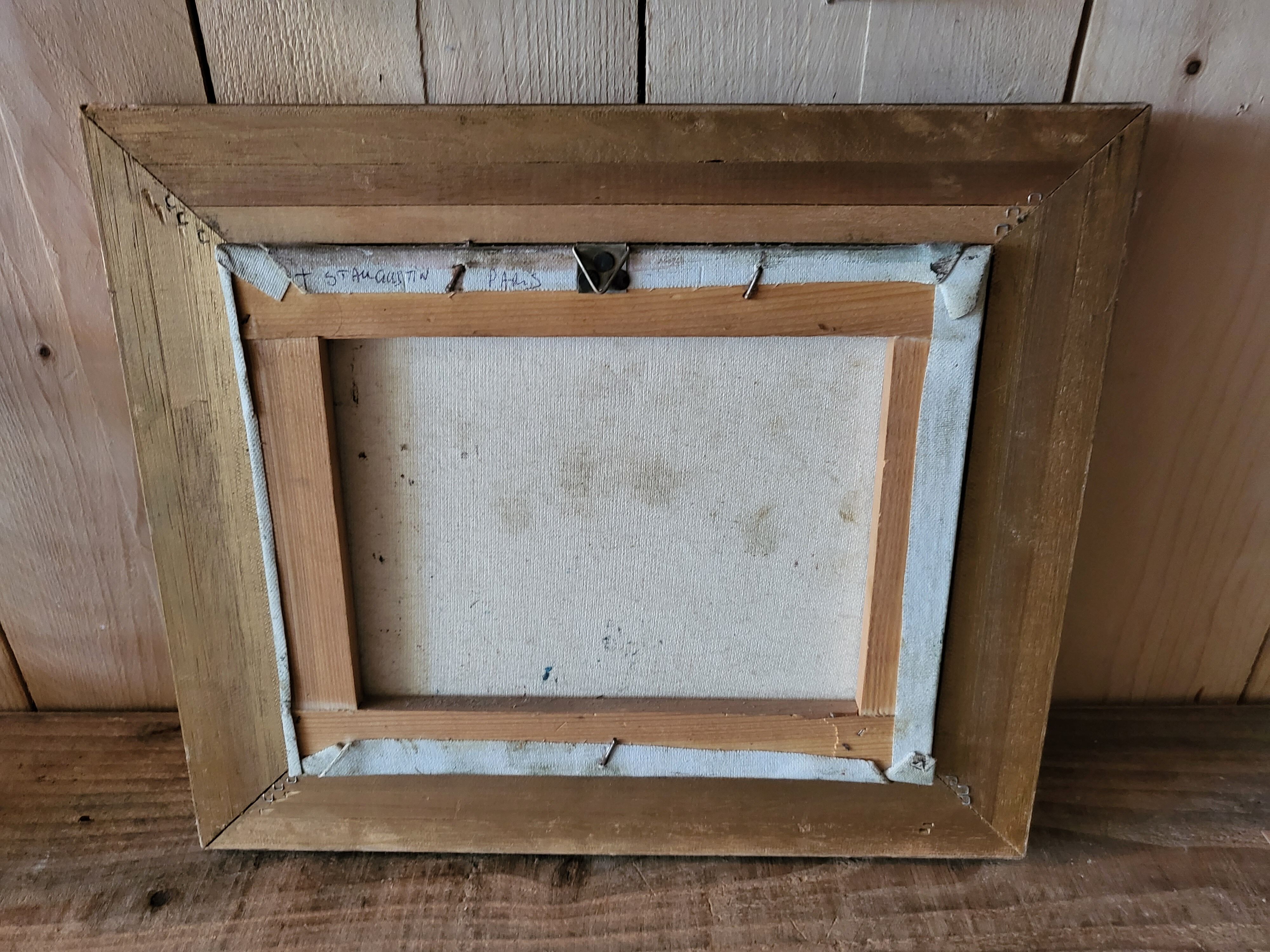 Oil on canvas "Paris" Saint Augustin