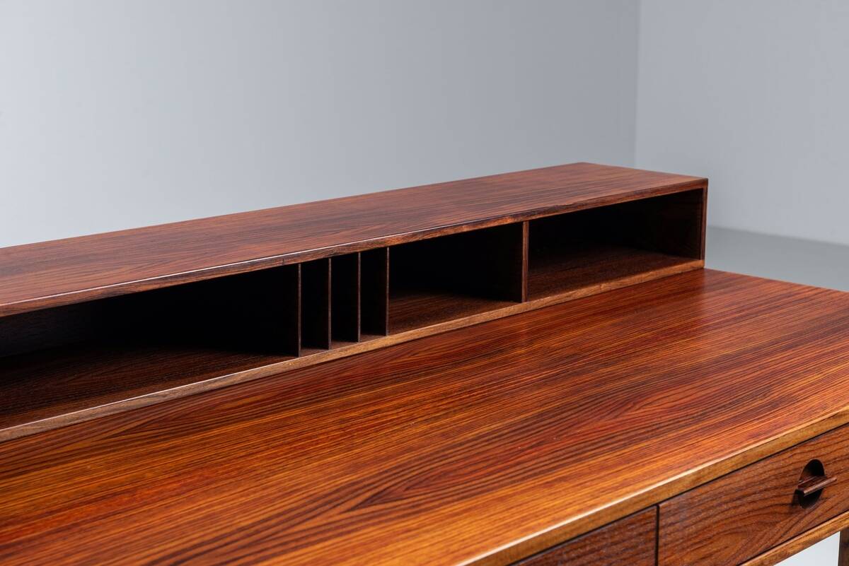 Peter Lovig Flip-Top Partners desk rosewood Lovig Denmark 1960
