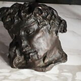 Portrait man of the ancient in bronze ephebe by Claude Mary