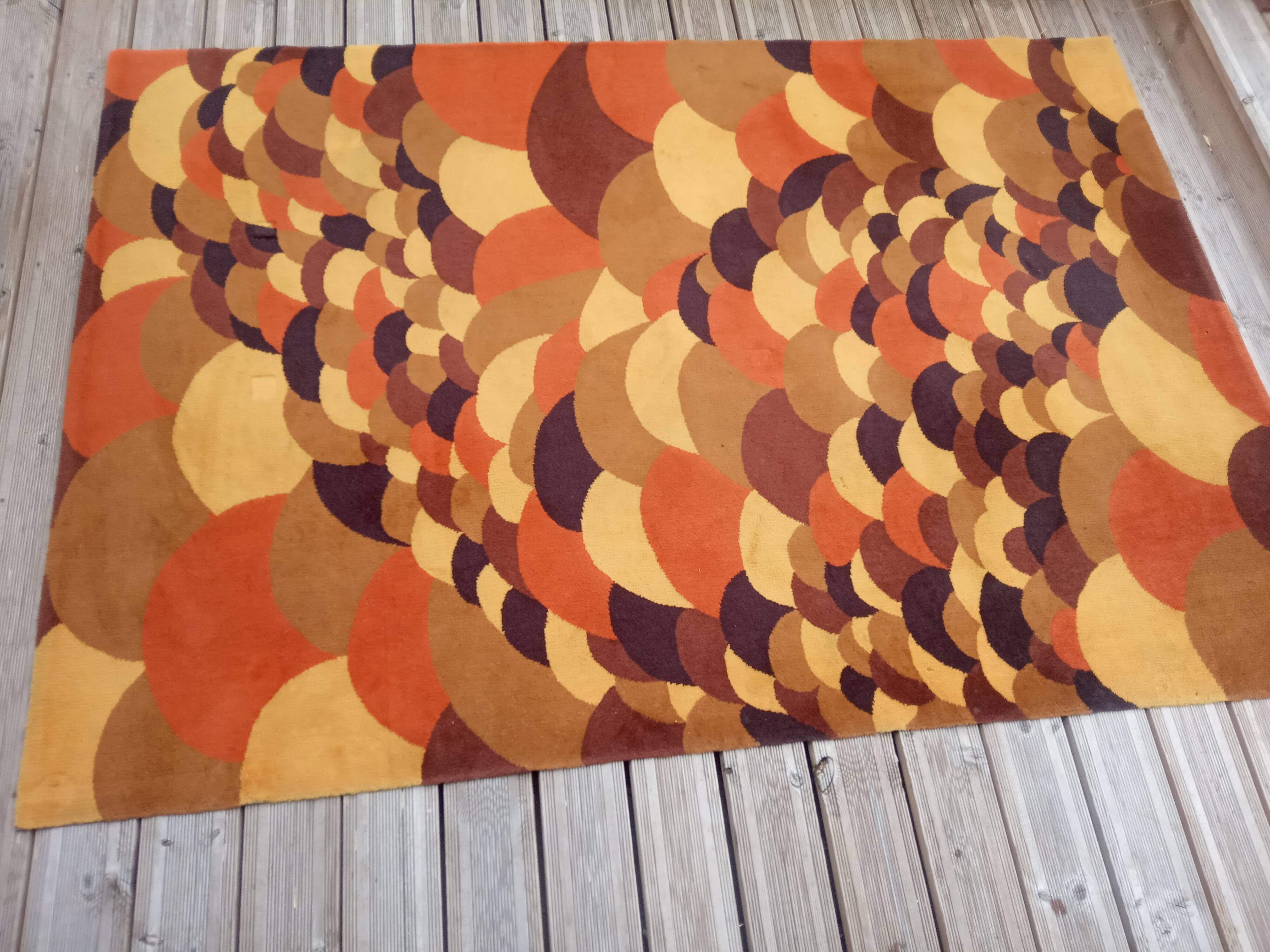 Vintage carpet creation Lionel Morgaine 140x230cm