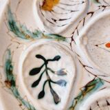 Interesting French porcelain oyster dish MBFA Pornic hand-painted marine M.