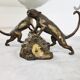 Bronze leopard coffee table, 1970s