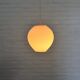 White plastic pendant lamp Pearl Shade by Lars Schiøler 1960