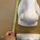 Nose and mouth in plaster of David by Michelangelo