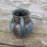 Art Nouveau stoneware pitcher signed Denbac