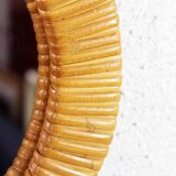 Vintage wicker mirror