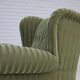 Fauteuil danois en velours vert et frêne, années 1950
