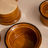 Set of 6 ramekins / terracotta raviers