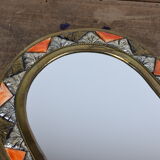 Decorated brass mirror 2