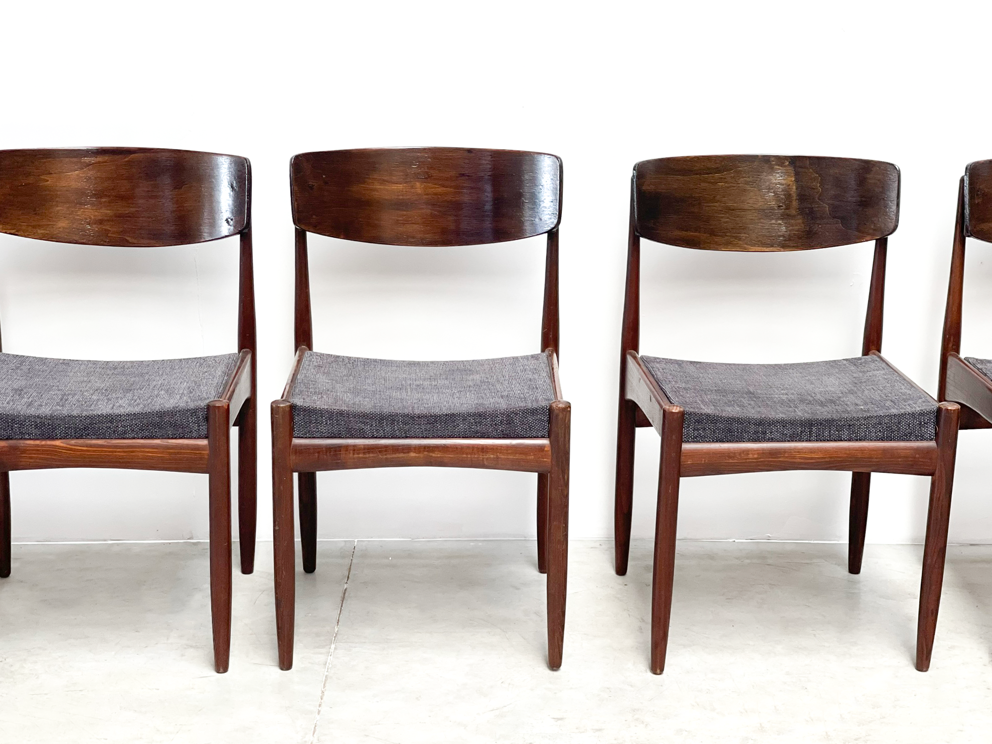 Set of six vintage dining chairs