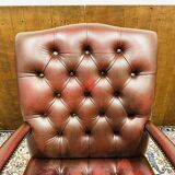 Classic English Oxblood Chesterfield Desk Chair