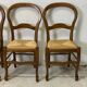 Ensemble de 6 chaises paillées vintage