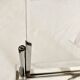 Duo of Art Deco photo frames in silver metal with beveled glass