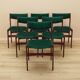 Set of six teak chairs, Danish design, 1970s, production: Denmark