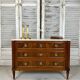 Louis XVI style chest of drawers in mahogany and walnut