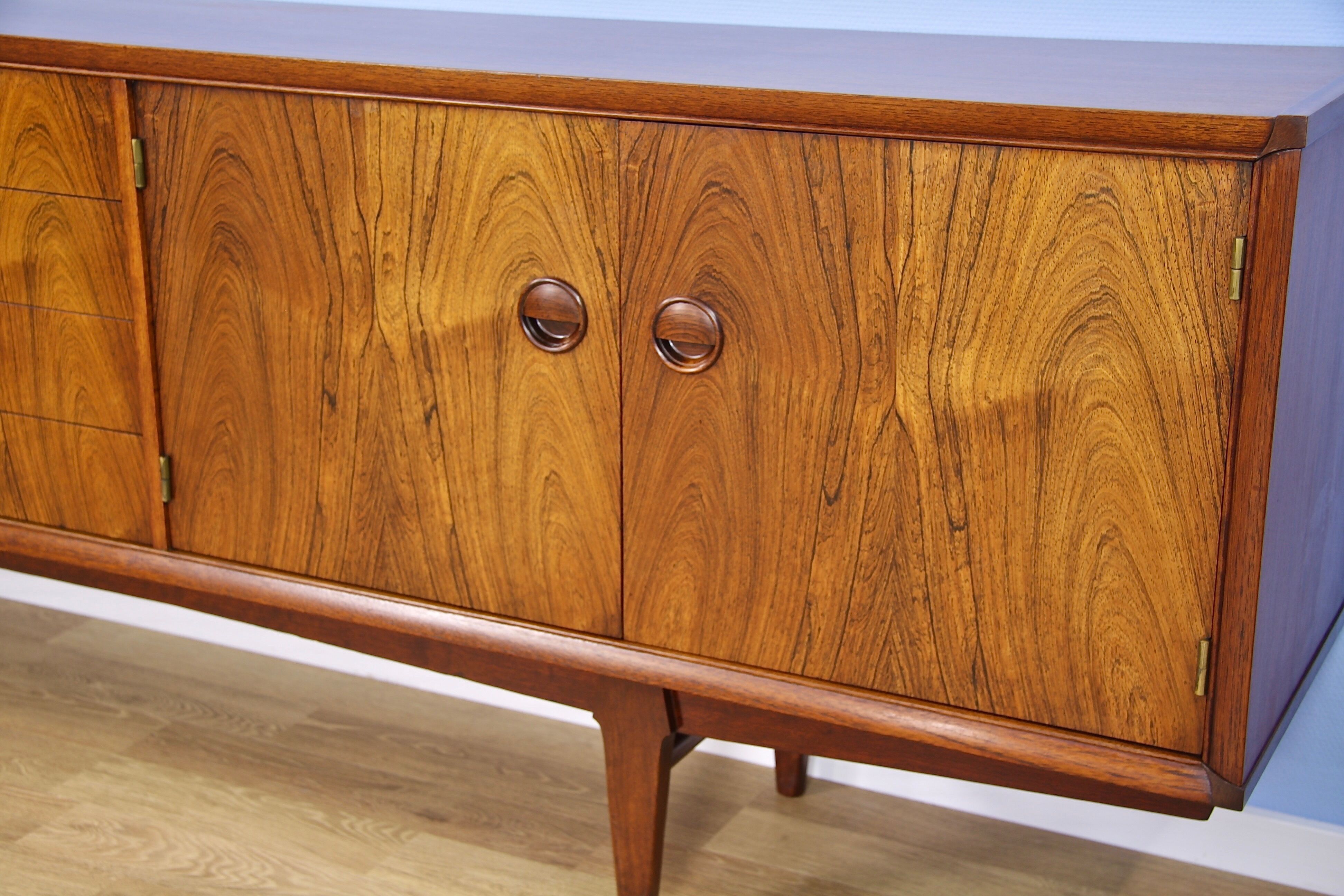 Enfilade XL hollandais en palissandre par William Watting pour Fristho, années 1960