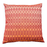 Orange red Kachin cushion
