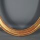 Cadre ancien oval bois doré à la feuille d'or 58,5x48,5 cm, feuillure 49,8x40,8 cm SB