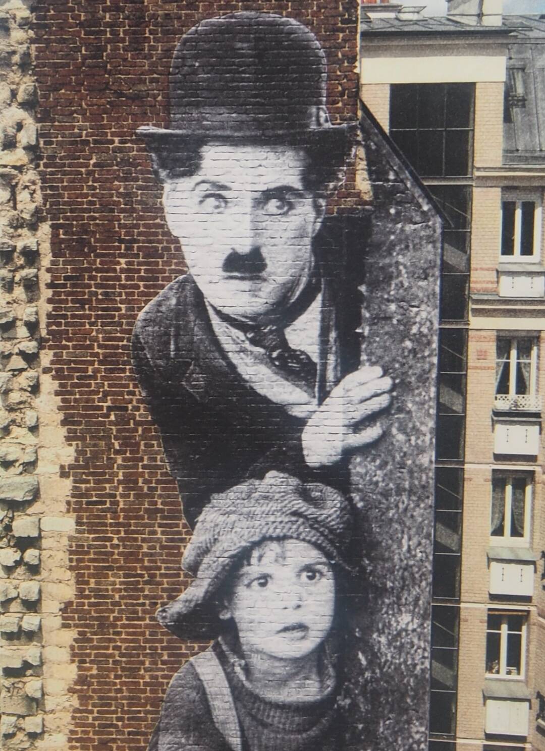 JR: Homage to Charlie Chaplin - Original signed lithograph