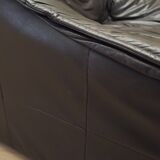 Leather armchair, Italian design, 1960s, production: Italy