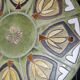 Round living room table from the 60s signed r.corroyez