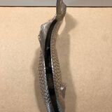 Poisson en métal argenté