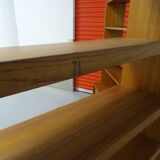 Pair of modernist Scandinavian libraries in teak, Sweden 1960