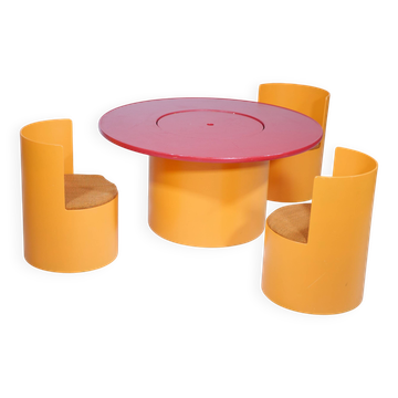 1960s Space Age Children's Set Table Chairs