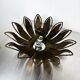 Spanish sunburst ceiling light fixture or sconce in gilt iron, circa 1960