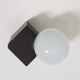Vintage wall lamp in opaline glass and plastic 1970s