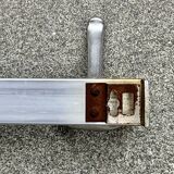 Vintage aluminum coat rack with three hooks