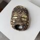 Ancient African mask Luba wood and shell