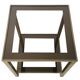 Gold-plated side table 23 carats 1960 s