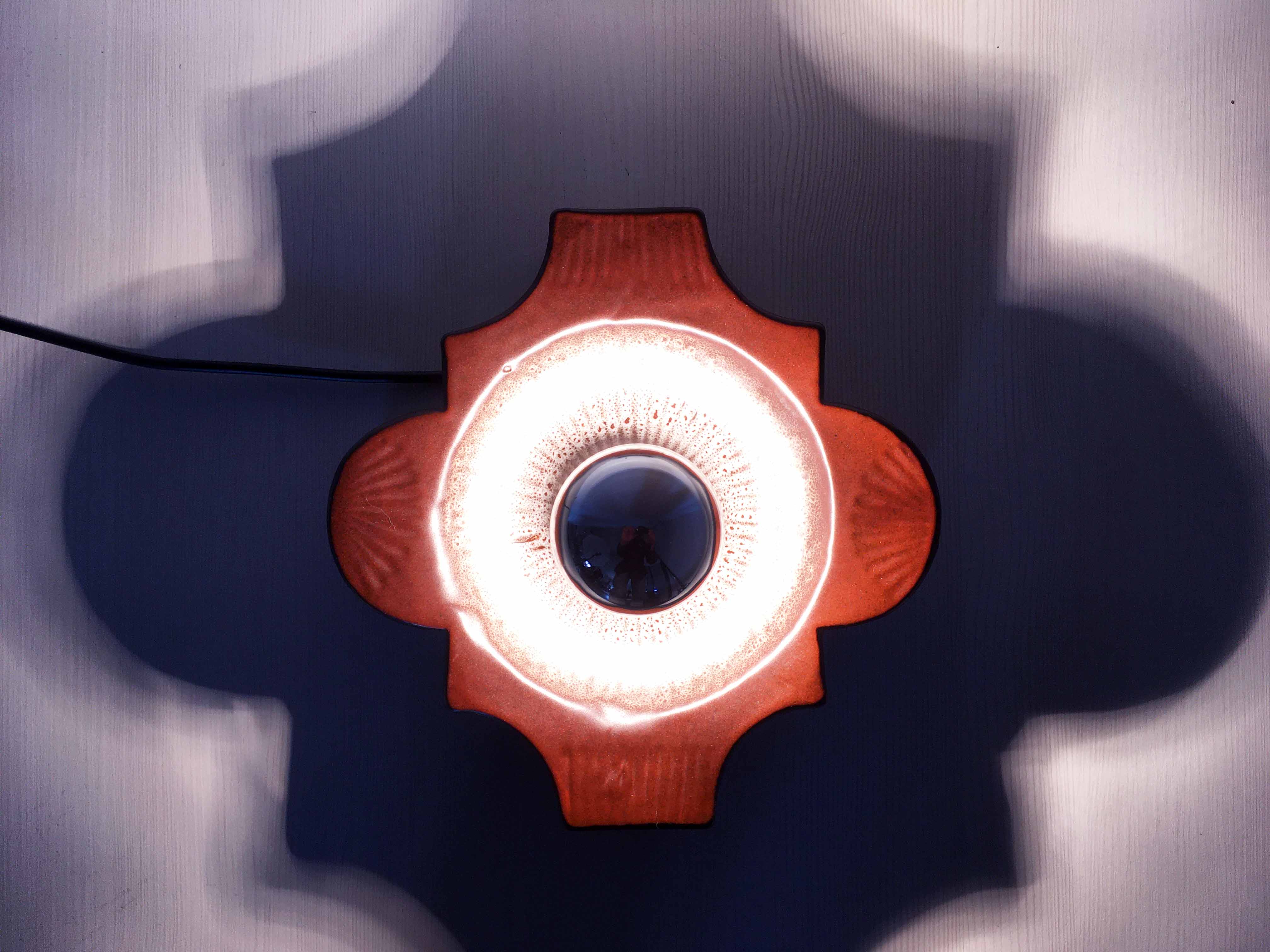 Ceramic wall lamp Hustadt Leuchten