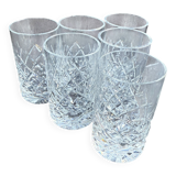 6 Verres à vodka – Cristal taillé