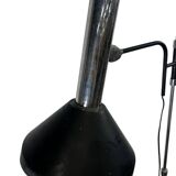 Vintage black chrome floor lamp
