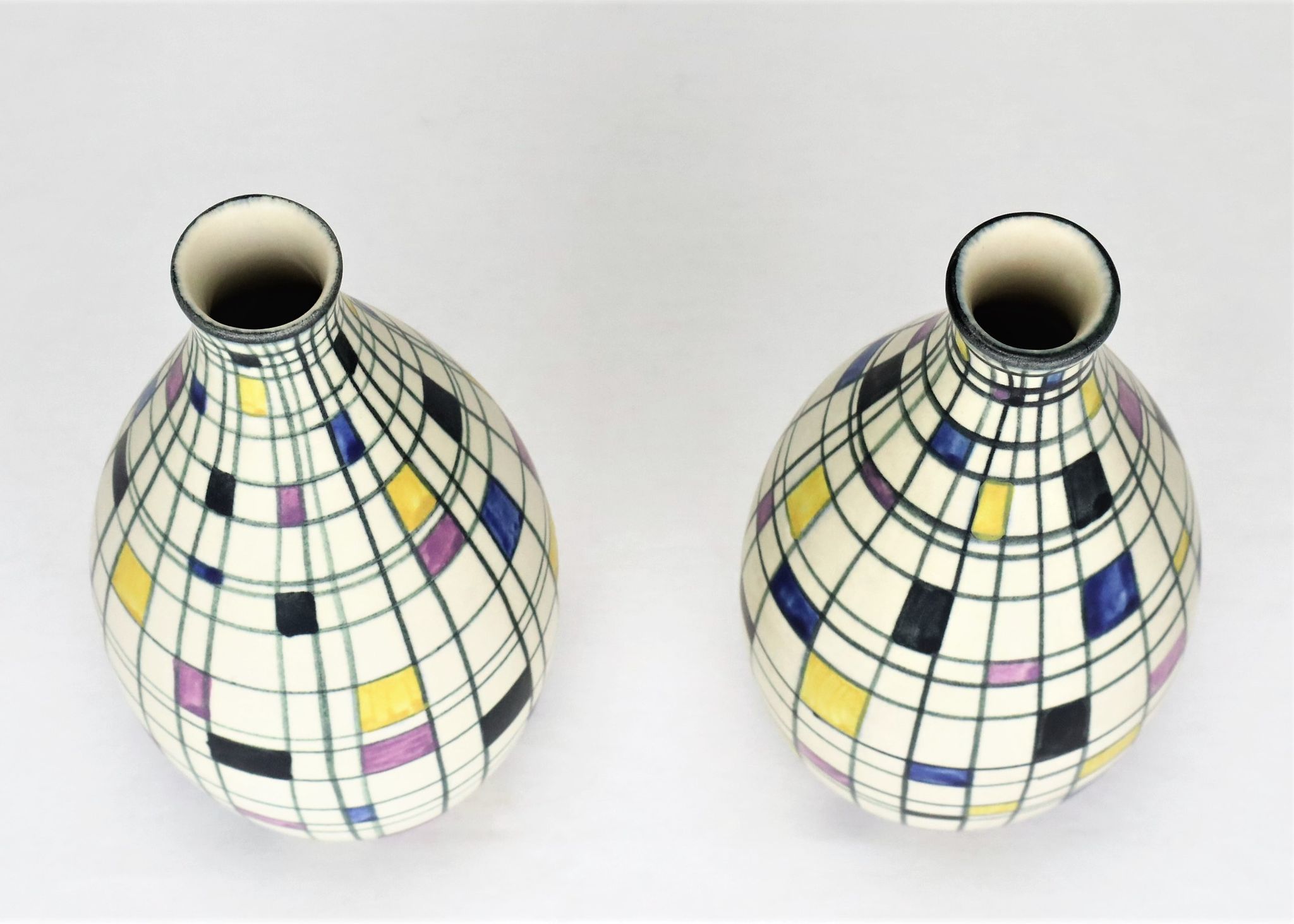 Vases Villeroy et Boch 1950