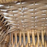 Vintage rattan chiffonier