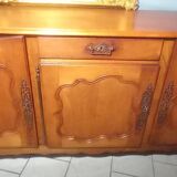 Louis XV oak and cherry wood sideboard