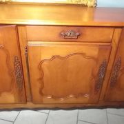Louis XV oak and cherry wood sideboard