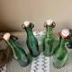 Antique glass bottles